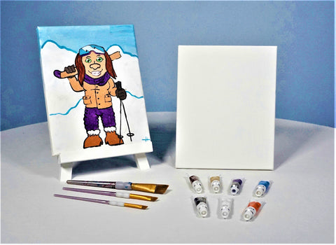 tiffany troll acrylic painting kit & video lesson