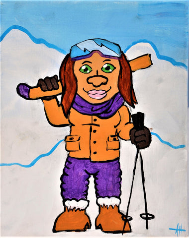 tiffany troll acrylic painting kit & video lesson