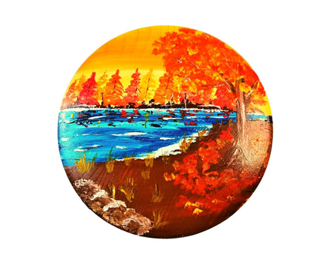 Autumn Pond Tabletop Trinket Box Art Painting Kit 