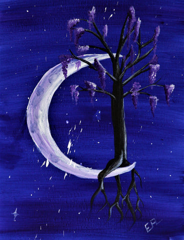 crescent dreams acrylic painting kit & video lesson