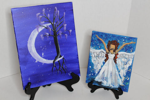 "the mystical" duo set -  acrylic painting kits & video lesson