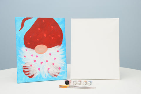 lovey dovey gnome acrylic painting kit & video lesson