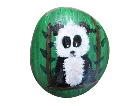 pj panda rock art painting kit & video lesson