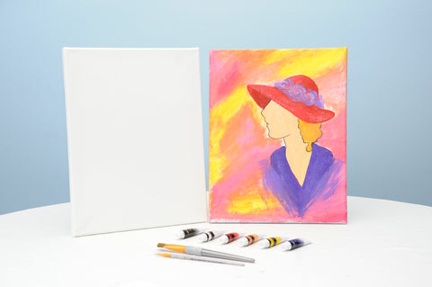 feeling fancy acrylic painting kit & video lesson