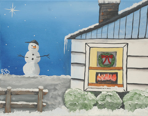 wanna play snowball acrylic painting kit & video lesson