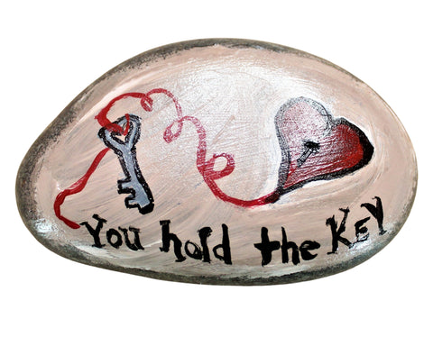 you hold the key rock art painting kit & video lesson